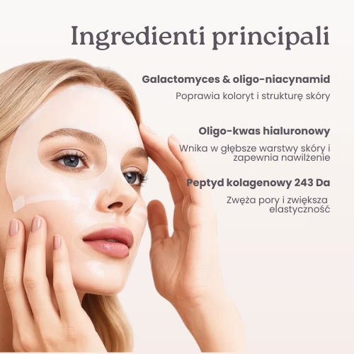 4× bio-kolagenowe maski nawilżające
