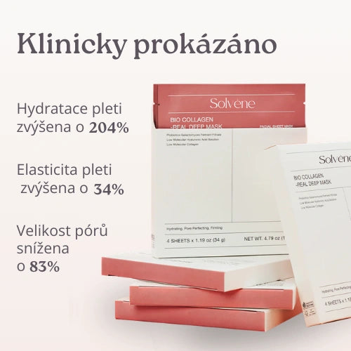4× bio-kolagenowe maski nawilżające