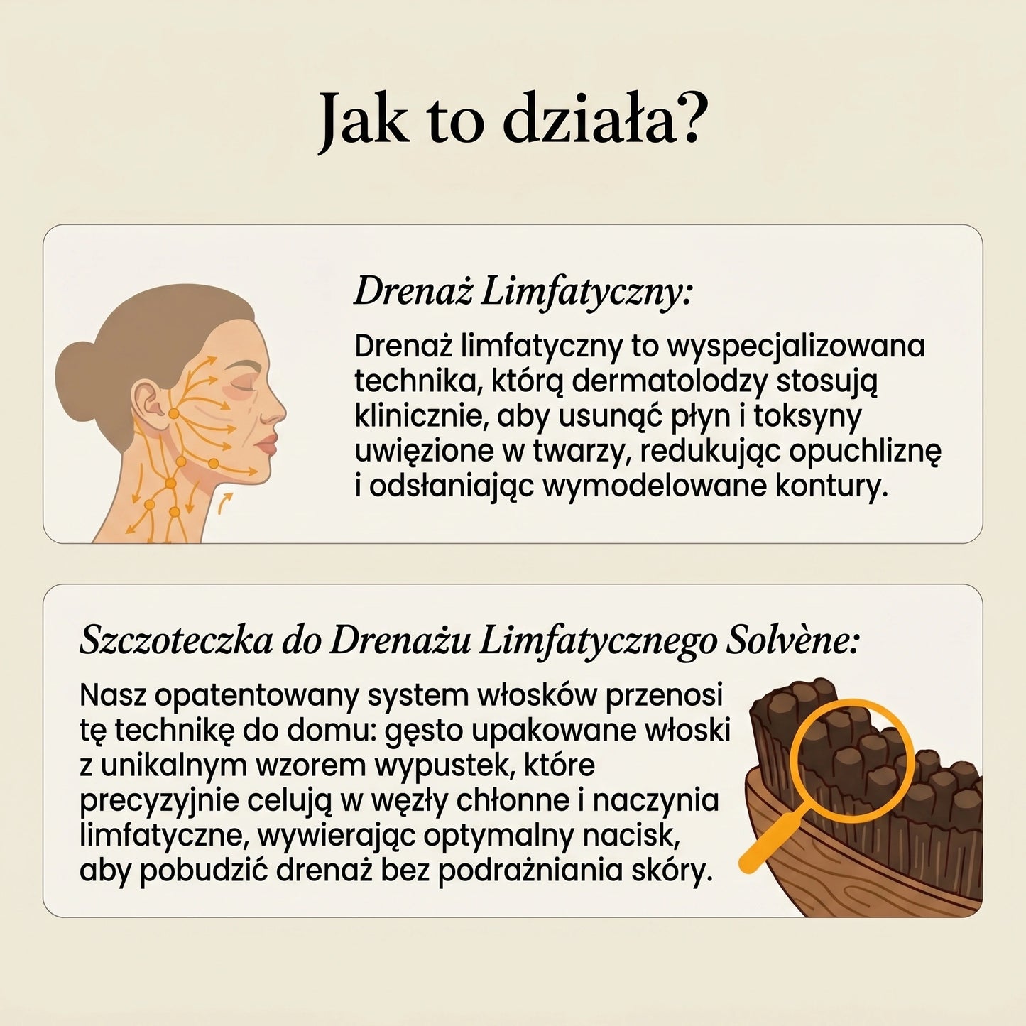 Szczotka limfatyczna do twarzy
